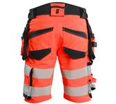 112016485599 Blaklader High Vis Shorts 4-Wege-Stretc High Fis rot schwarz_1.jpg